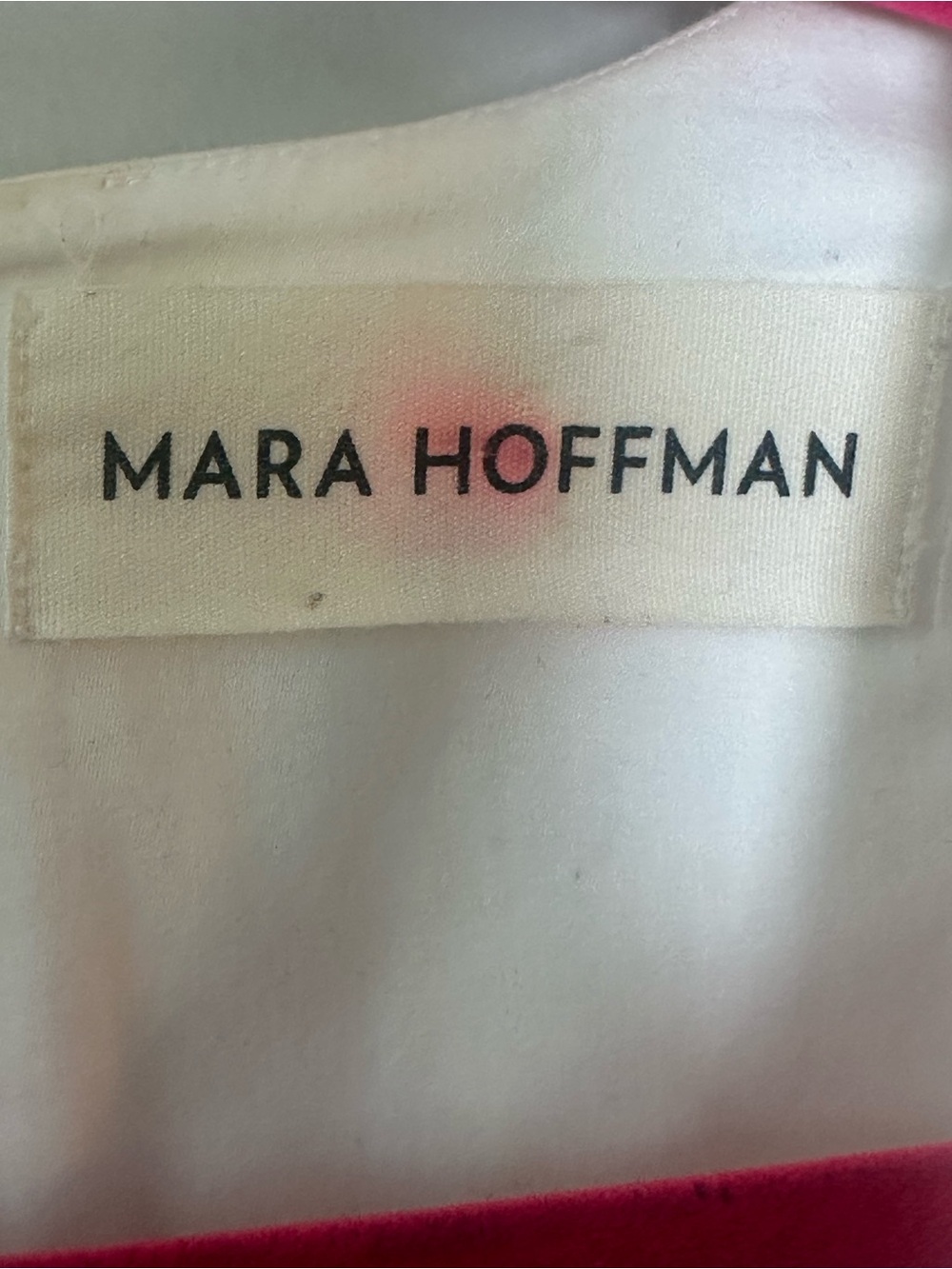 Mara Hoffman Maise Cotton Belted Deep V Puff Sleeves White Minimalist Dress, S - Picture 7 of 10